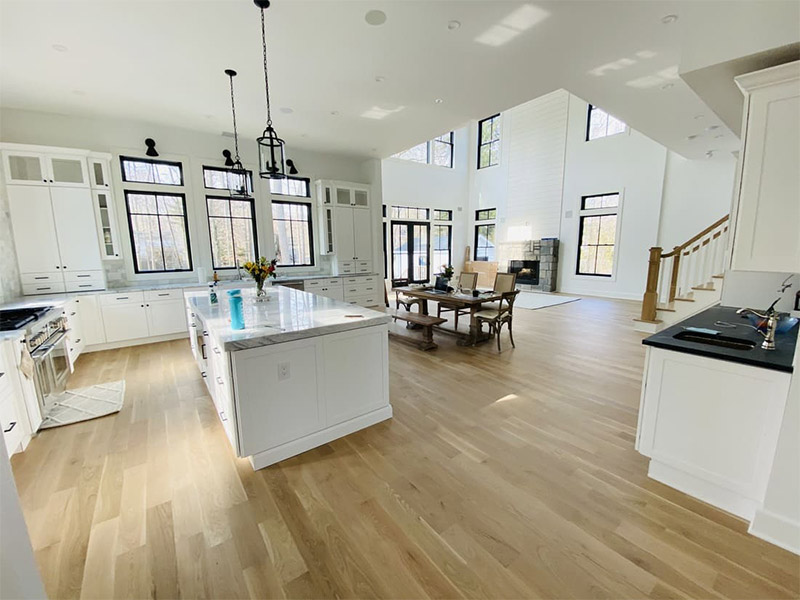 Florham Park home newly remodeled kitchen island countertop