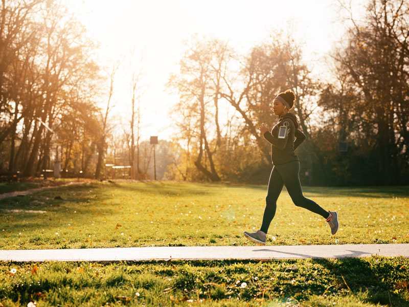 person running outside