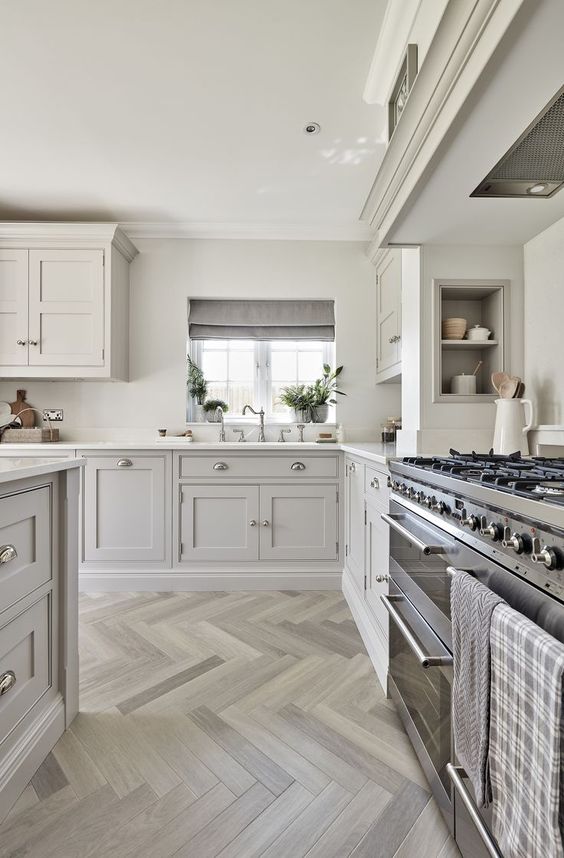 White-themed kitchen remodel