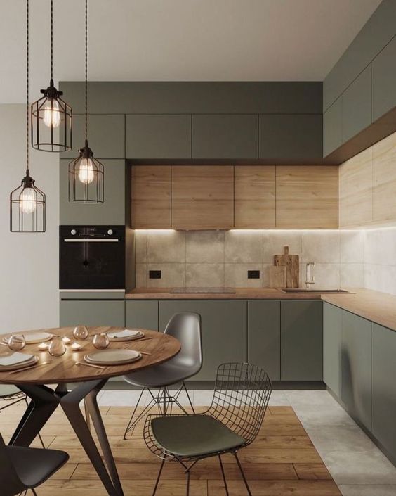 Wooden kitchen Interior design remodel