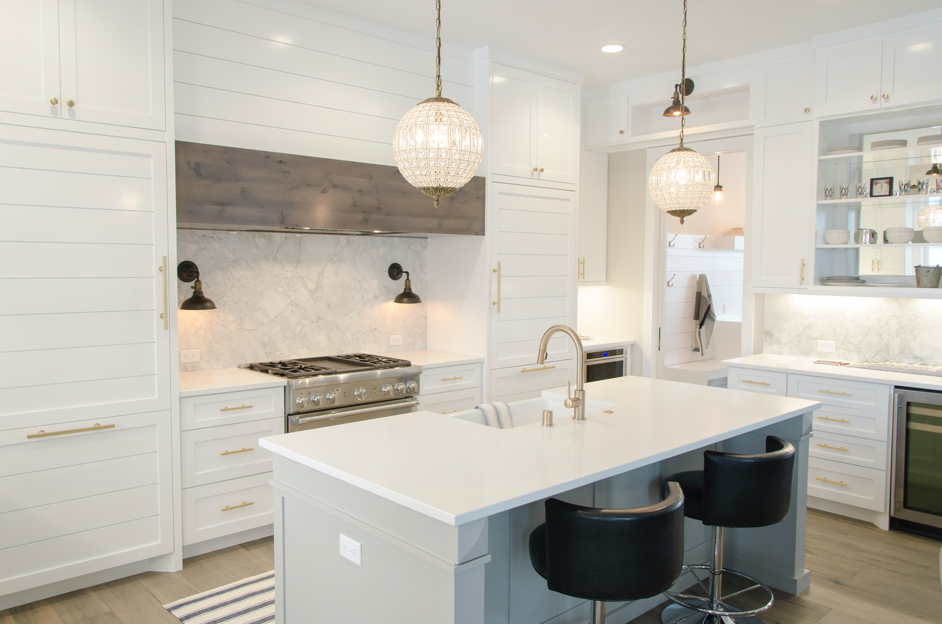 Well-lit modern kitchen