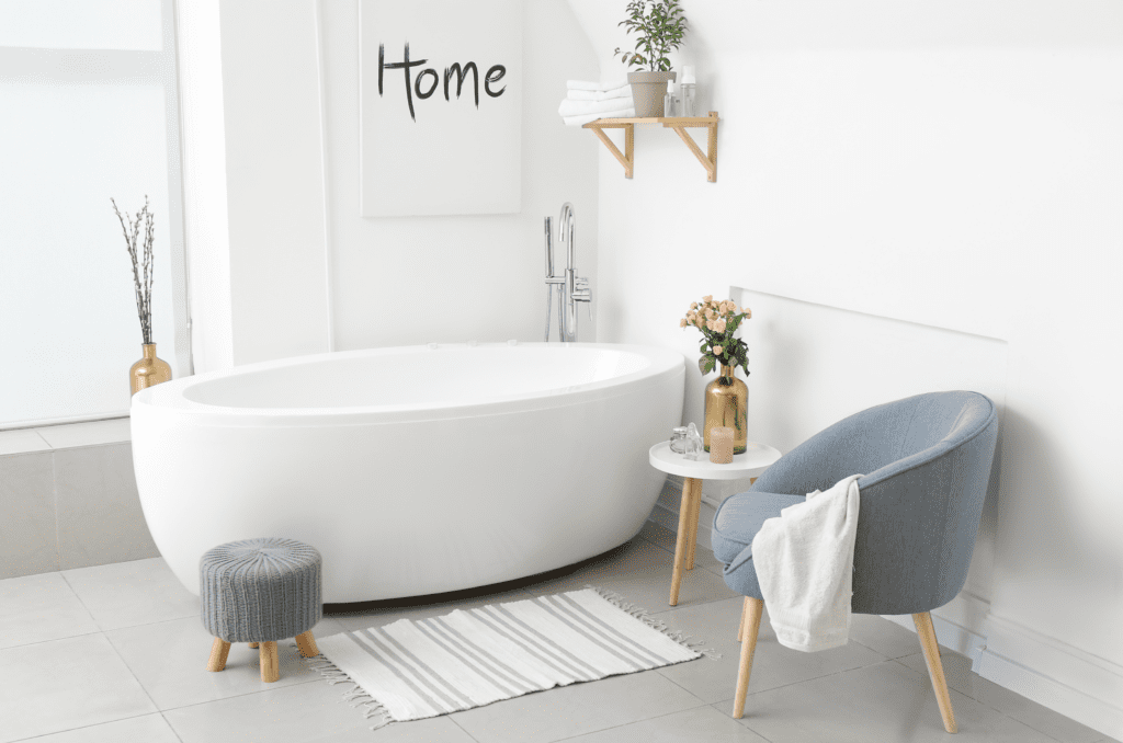 Tips to Achieve a Spa-Like Bathroom: Create a Cozy Seating Area
