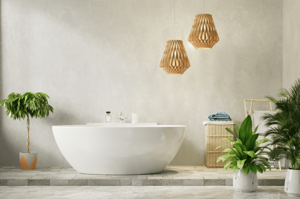 Tips to Achieve a Spa-Like Bathroom: Add Fresh Greenery and Flowers