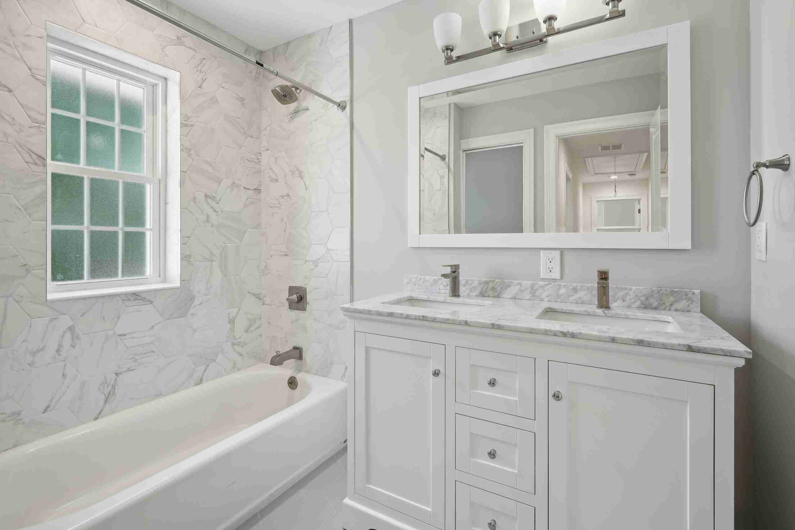 Modern family residence by Waco Construction highlighting balanced design, quality construction, and timeless architectural appeal.