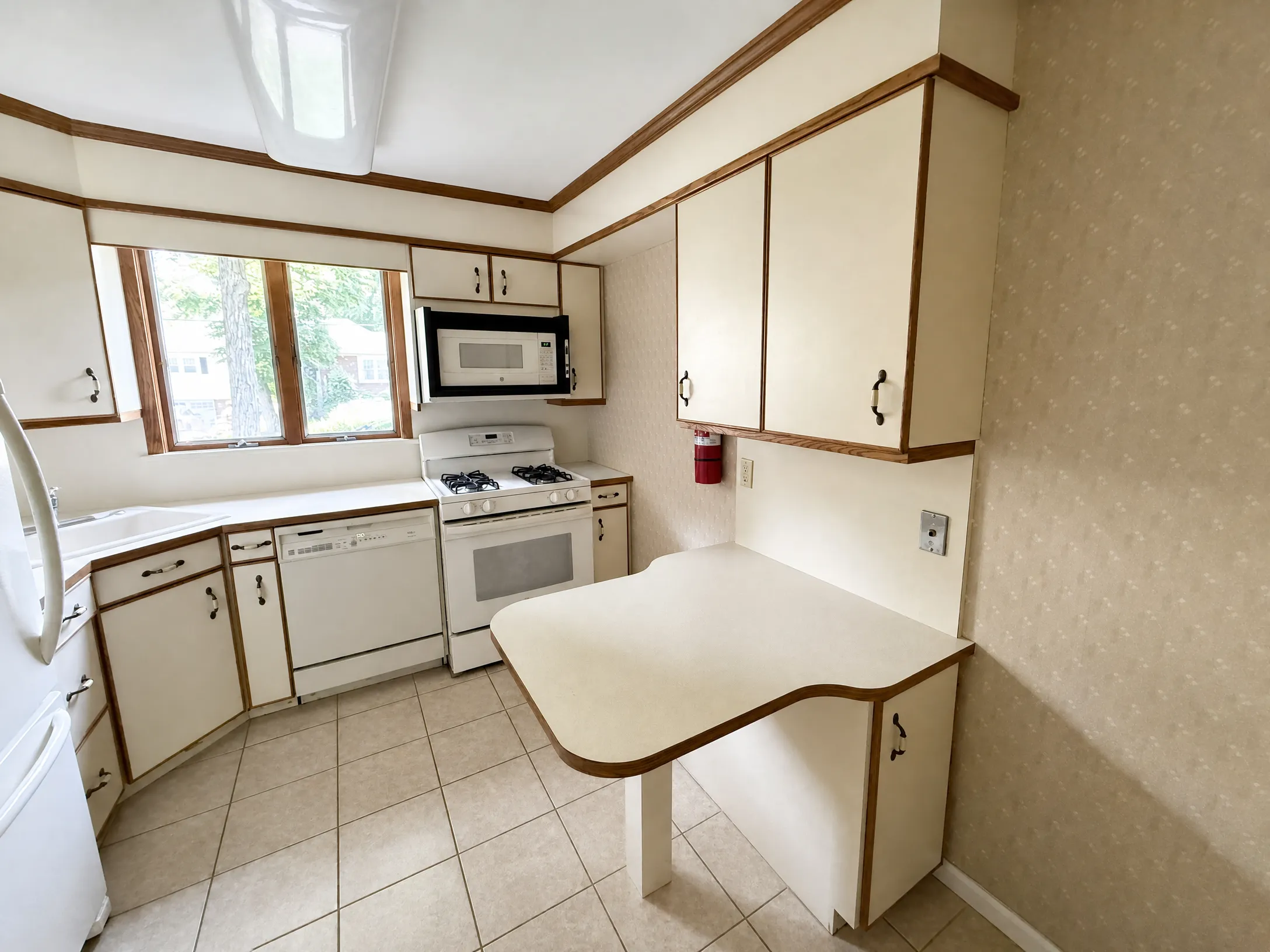 Before remodel: kitchen in old condition