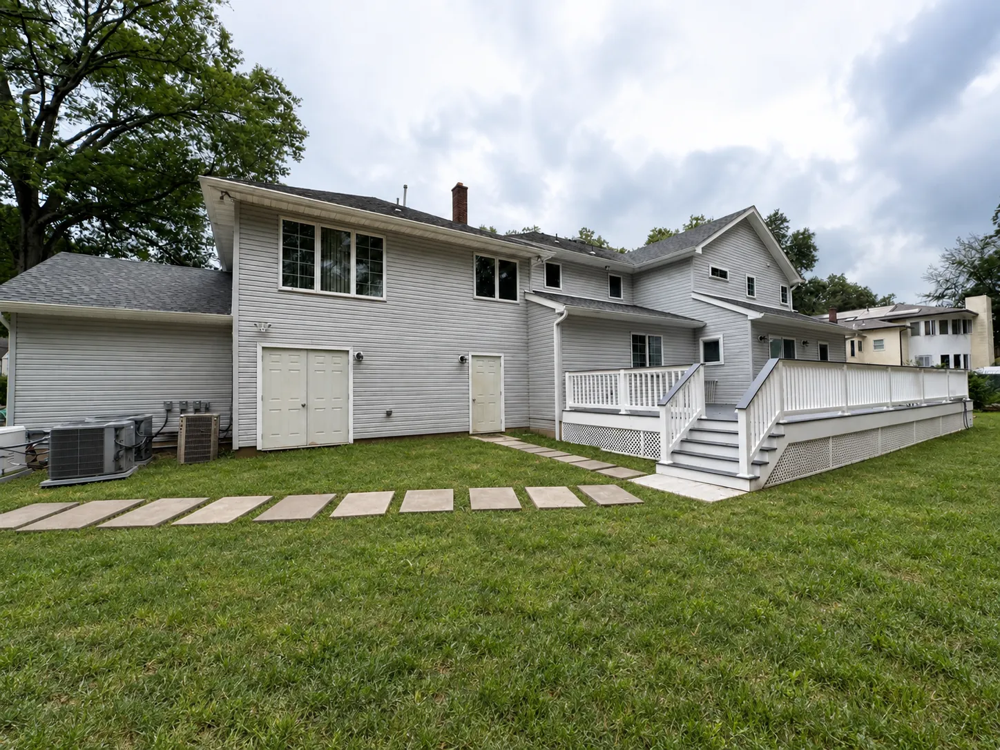 Construction in progress: Addition exterior rear view
